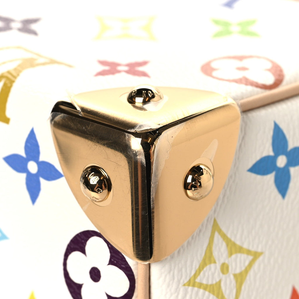 LV X TM Monogram Multicolor Speedy Bandouliere 25 White