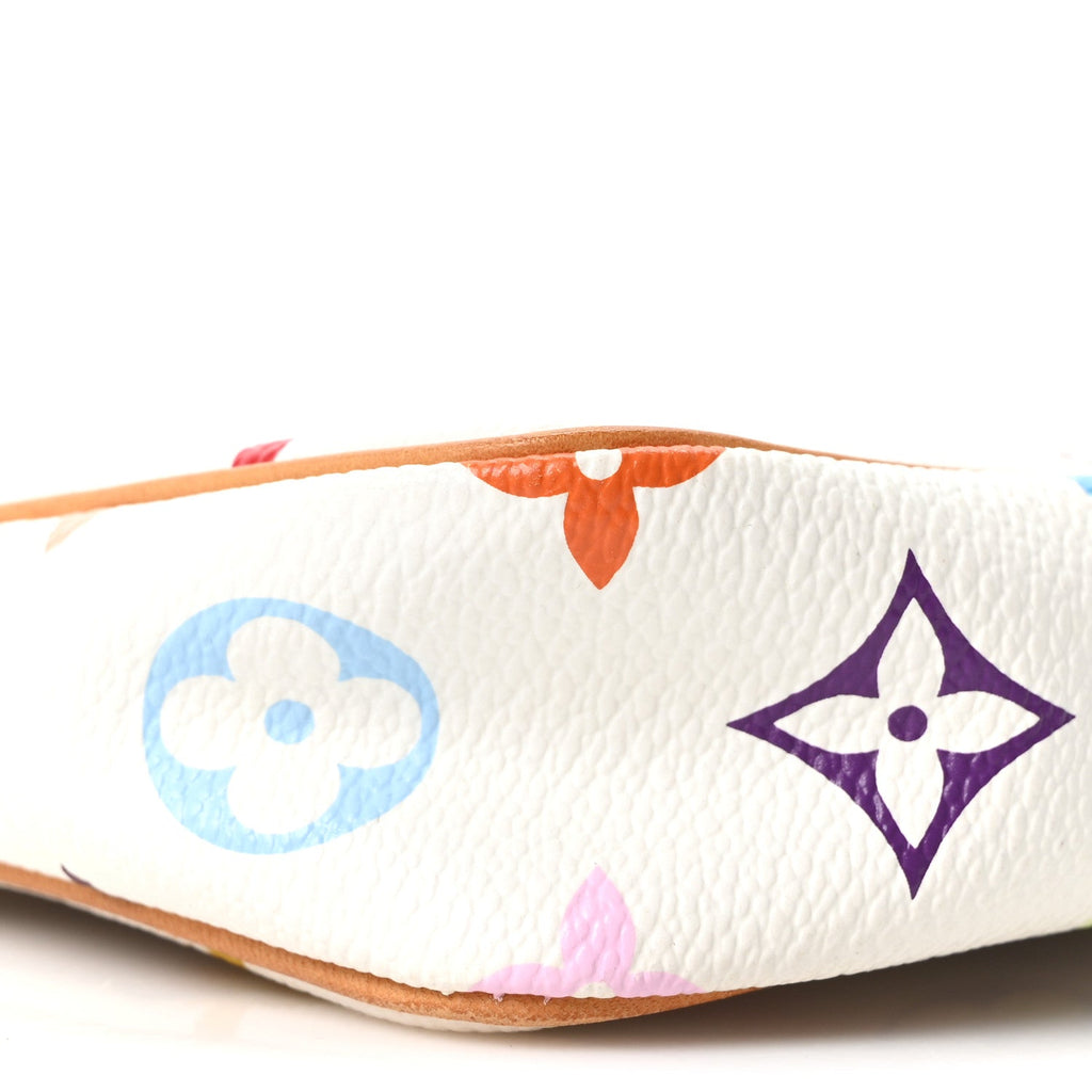 Monogram Multicolor Pochette Accessories White