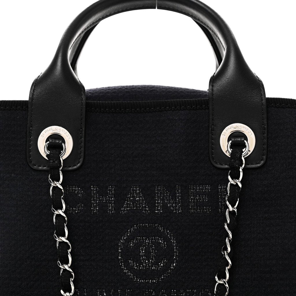 Mixed Fibers Small Deauville Bowling Bag Navy Blue