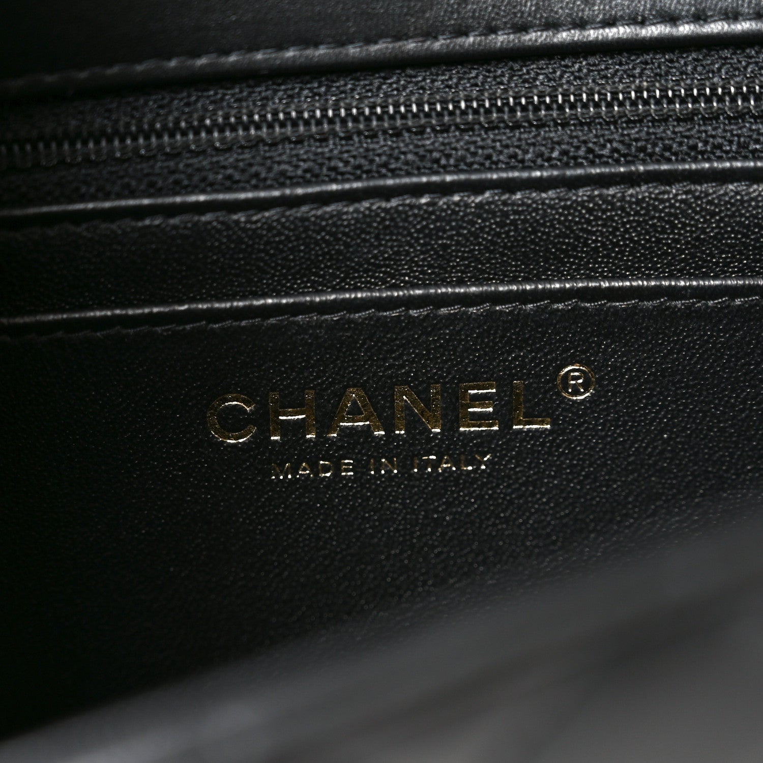 Lambskin Quilted Mini Rectangular Flap Black