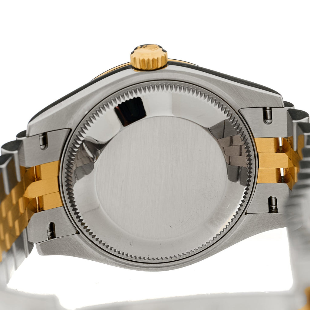 Stainless Steel 18K Yellow Gold Diamond 31mm Oyster Perpetual Datejust Watch Dark Grey Roman 278243
