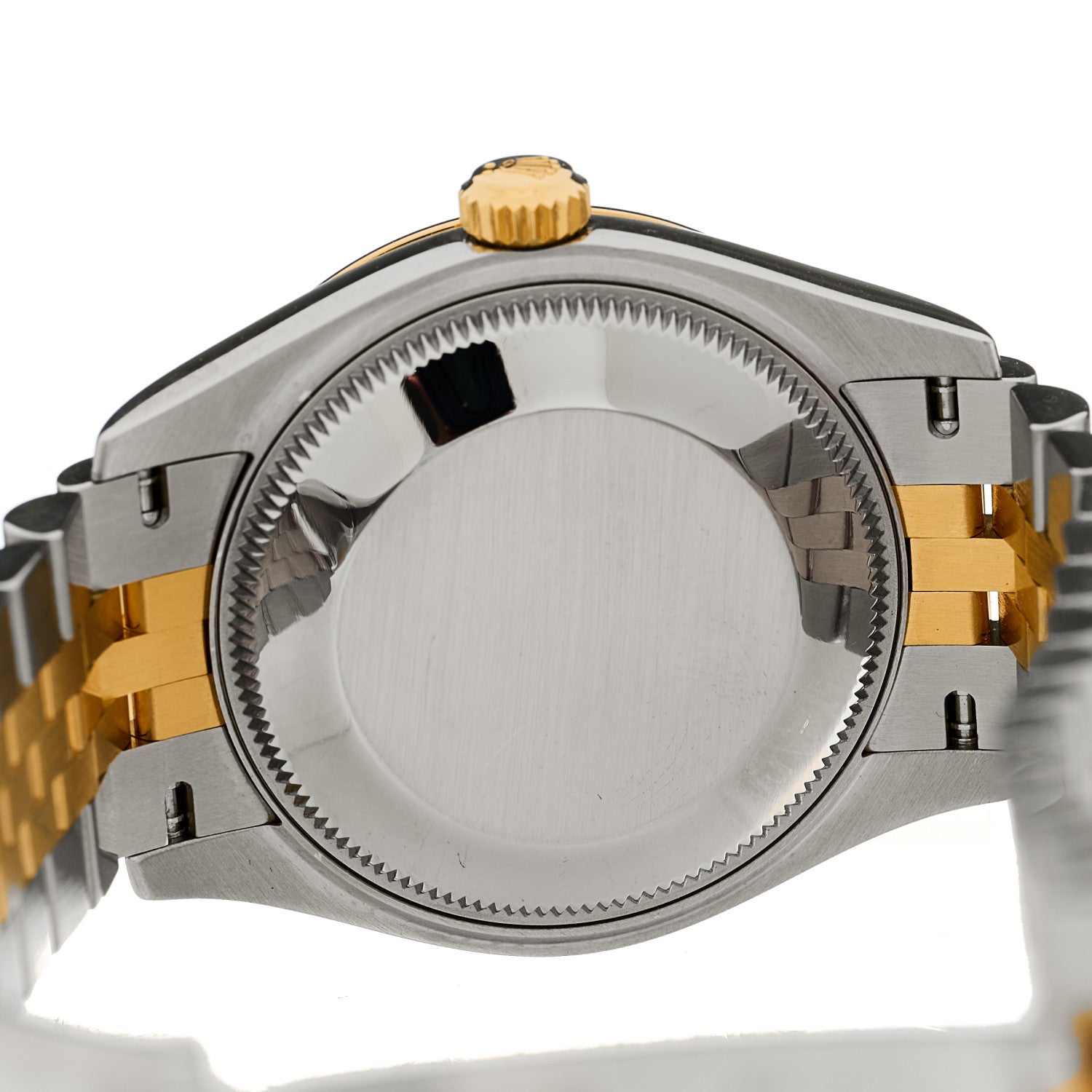 Stainless Steel 18K Yellow Gold Diamond 31mm Oyster Perpetual Datejust Watch Dark Grey Roman 278243