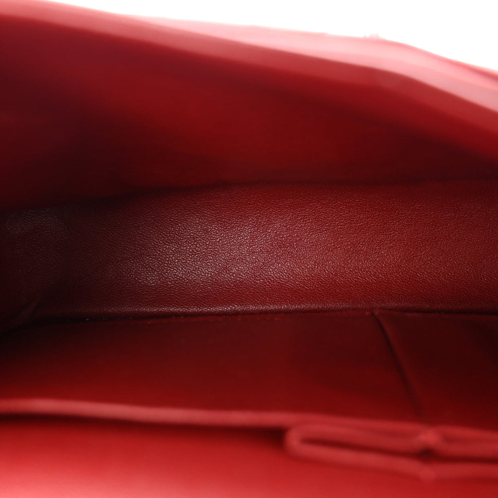 Caviar Quilted Medium Double Flap Burgundy
