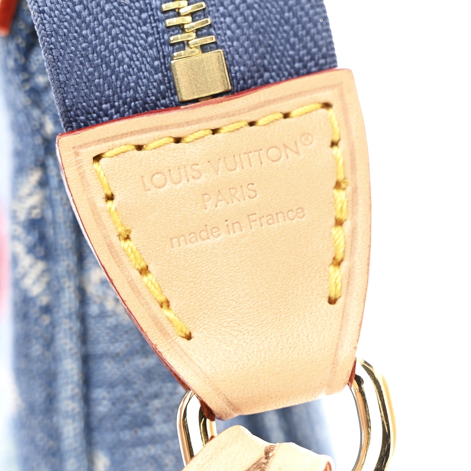 LV X TM Monogram Denim Cerises Pochette Accessories Blue