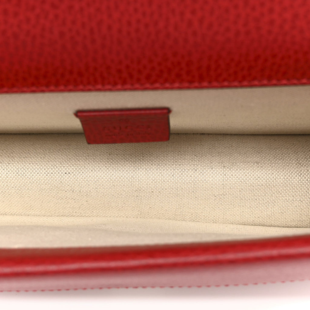 Dollar Calfskin Enamel Dionysus Shoulder Bag Hibiscus Red Electric Blue