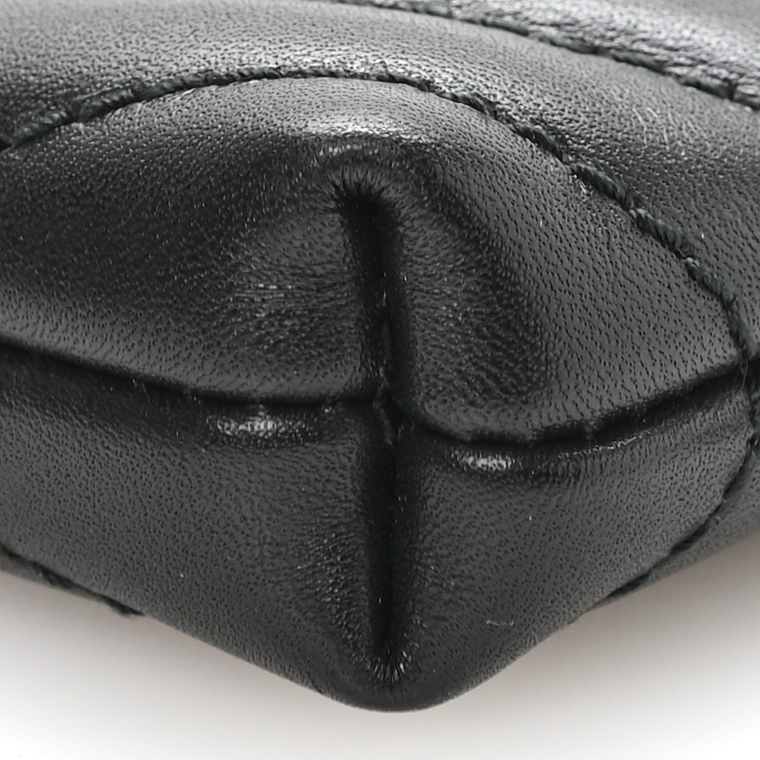 Calfskin Matelasse Mini GG Marmont Chain Bag Black