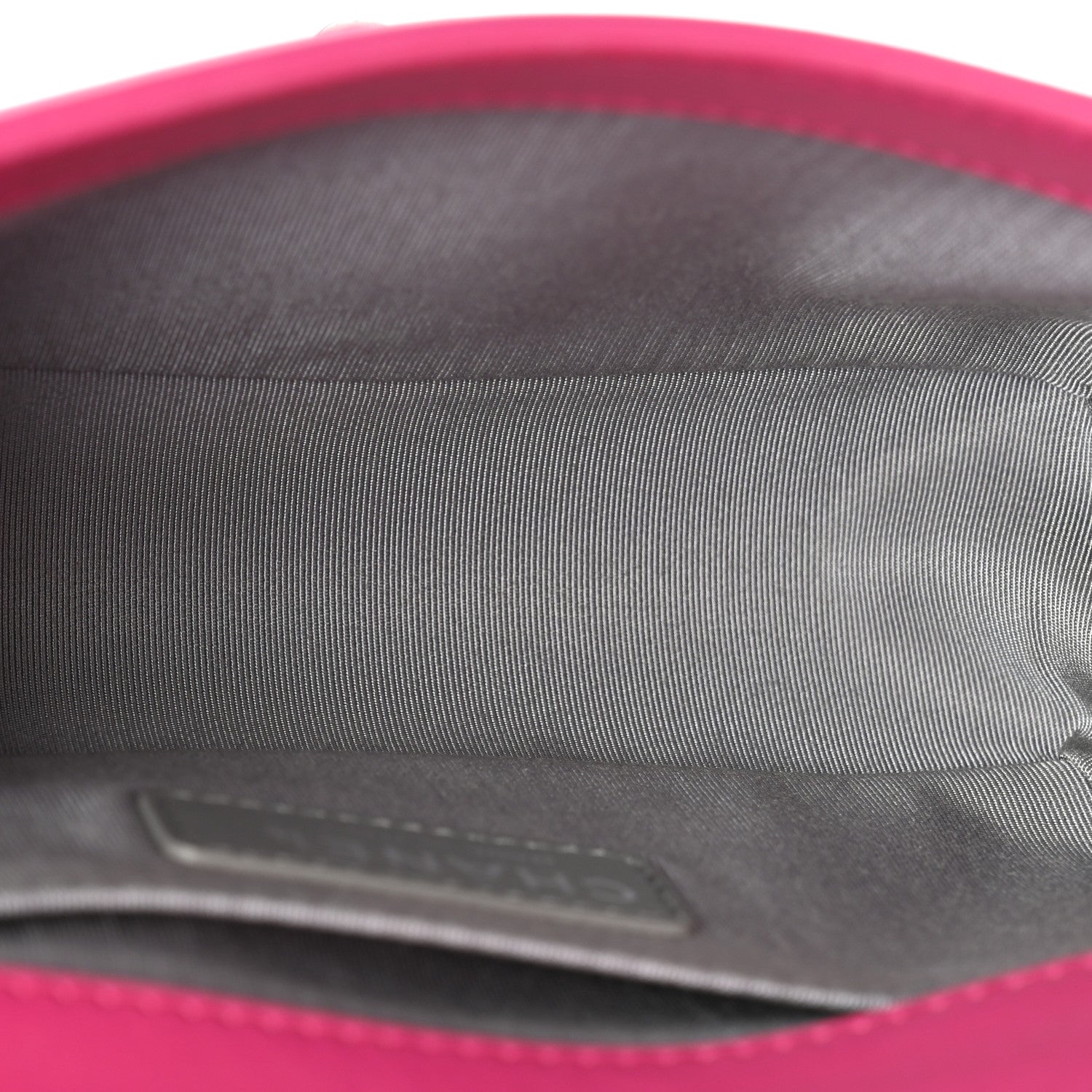 Velvet Quilted Small Boy Flap Fuchsia