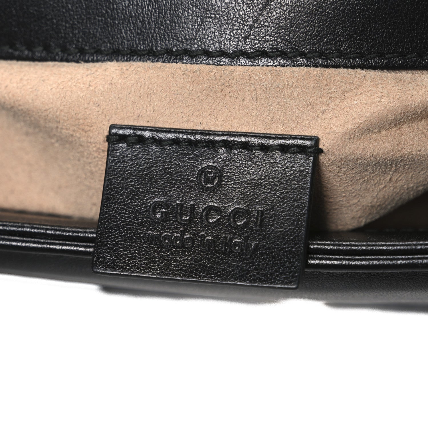 Calfskin Matelasse Mini GG Marmont Top Handle Shoulder Bag Black