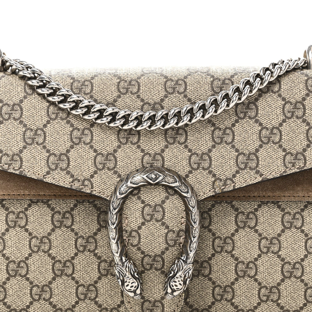 GG Supreme Monogram Small Dionysus Shoulder Bag Taupe
