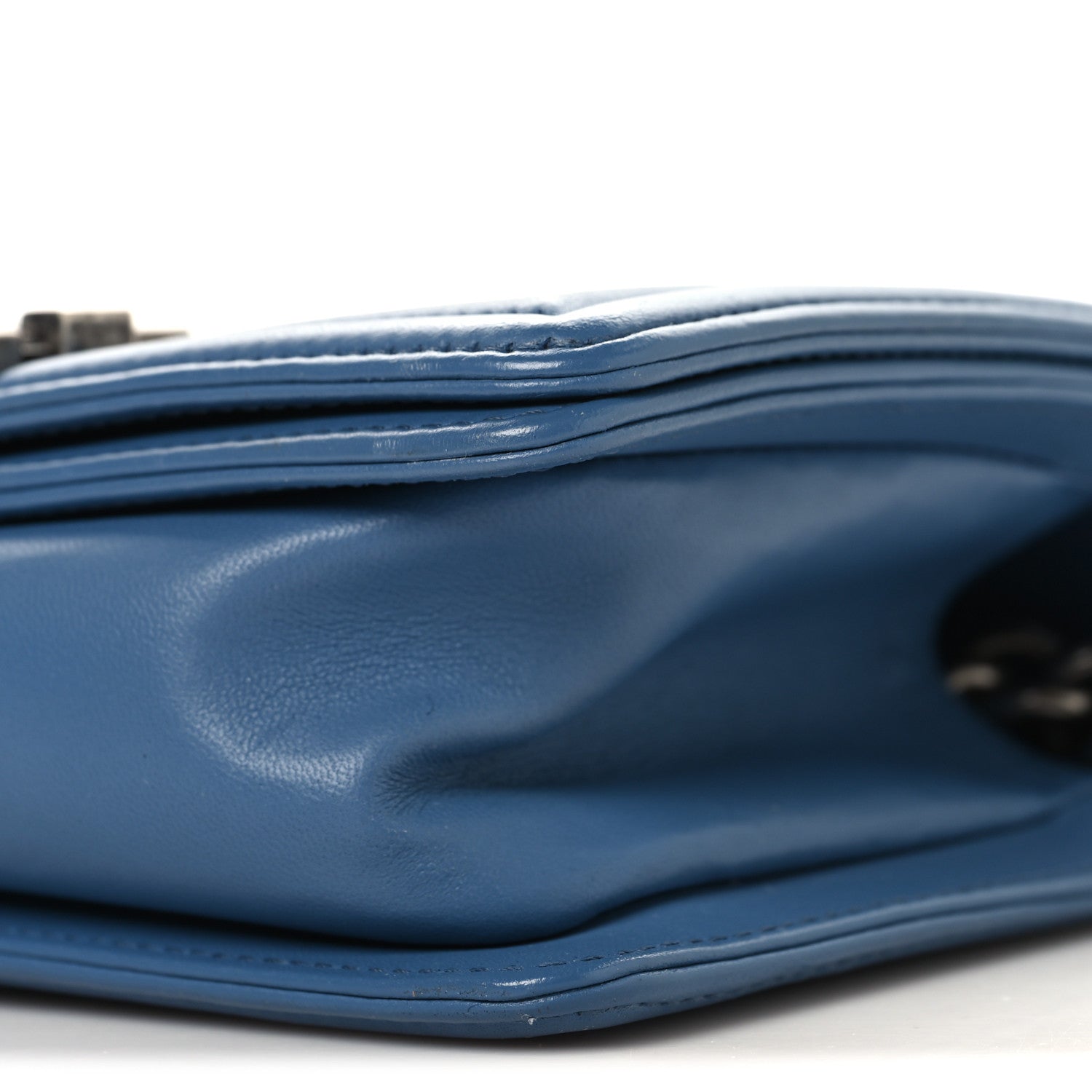 Galuchat Stingray Small Boy Flap Blue