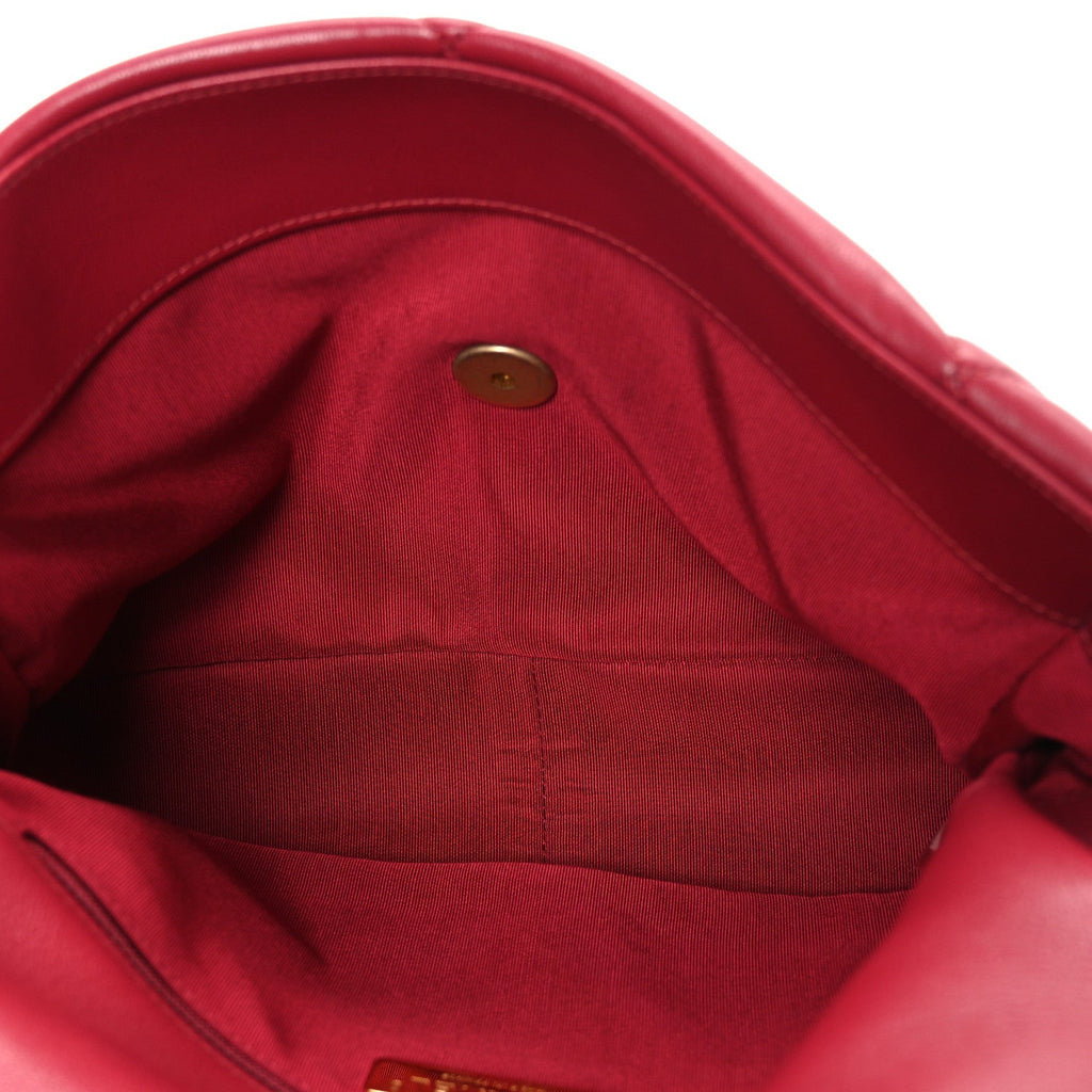 Lambskin Quilted Large Chanel 19 Flap Red