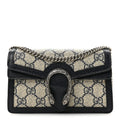 GG Supreme Monogram Textured Dollar Calfskin Super Mini Dionysus Shoulder Bag Beige Blue