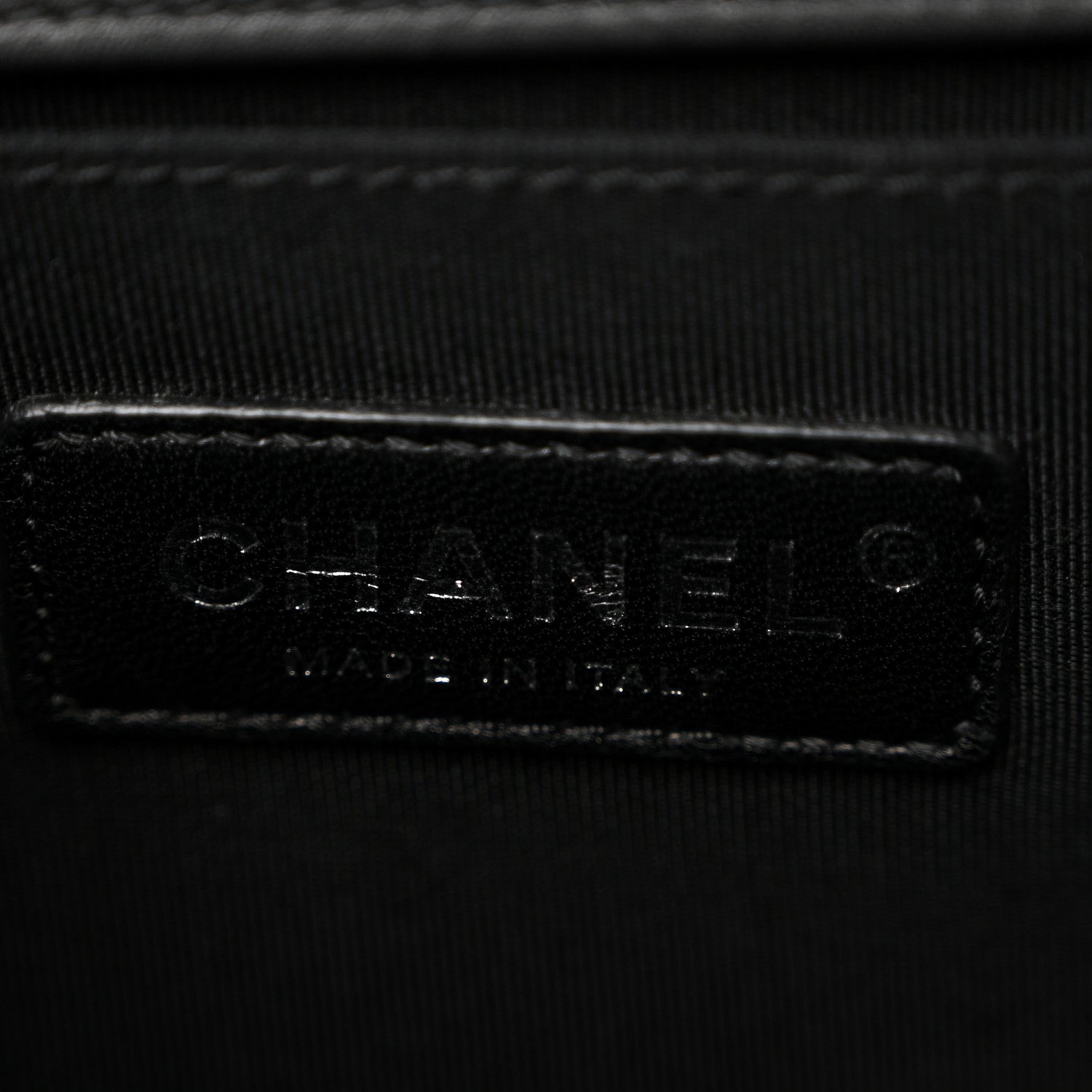 Calfskin Quilted Medium Boy Flap Black
