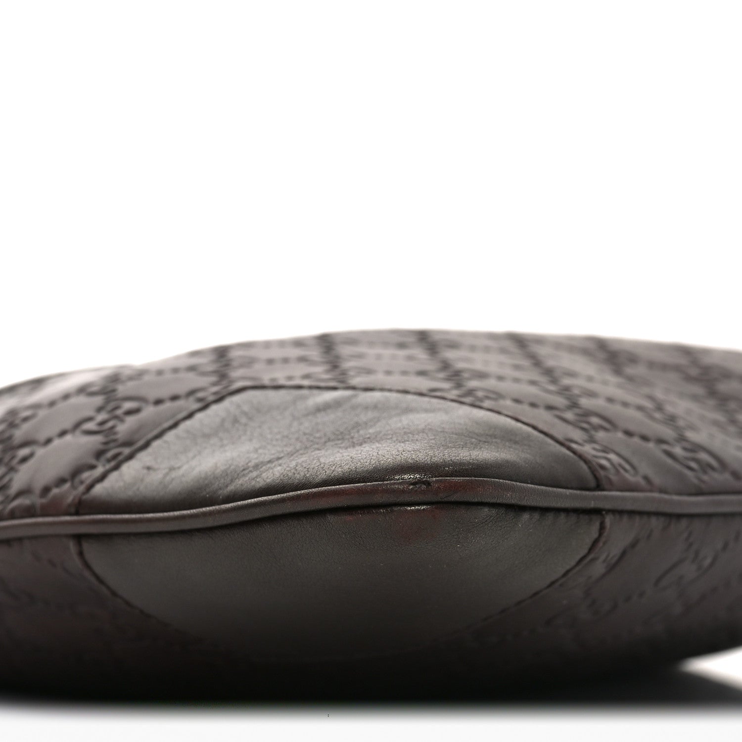 Guccissima Flat Messenger Bag Brown Dark Brown