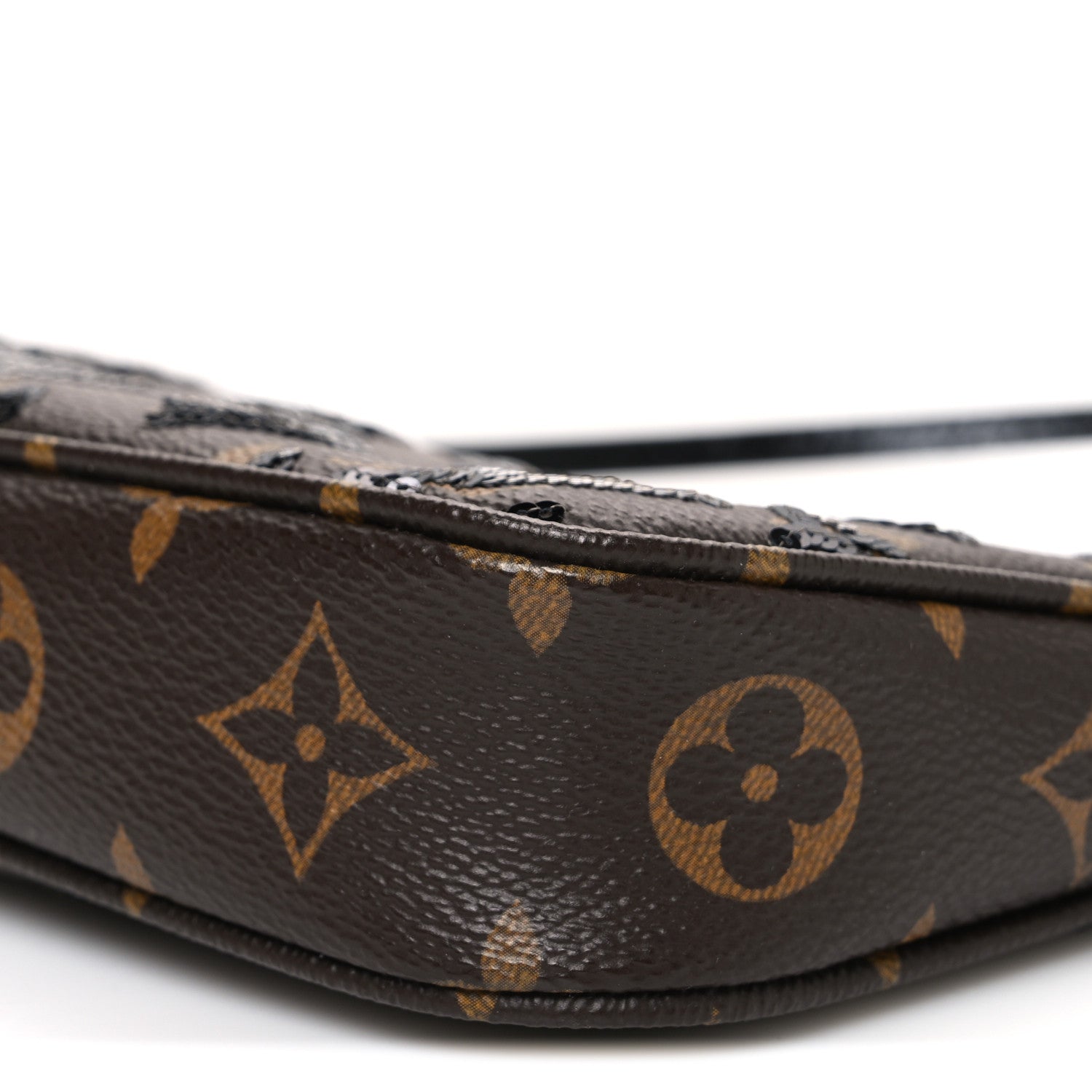 Monogram Sequins Pochette Accessories Black