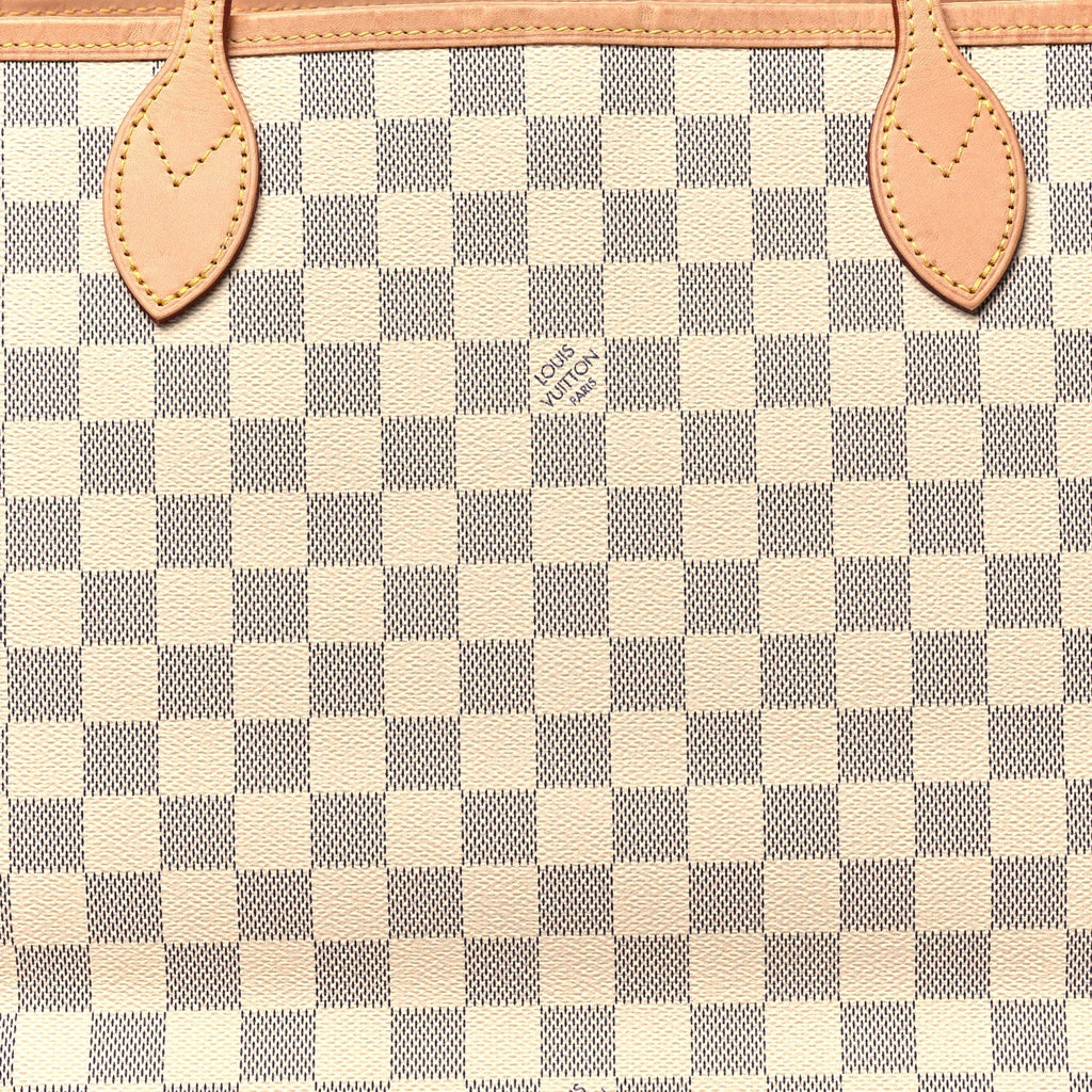 Damier Azur Neo Neverfull MM Rose Ballerine