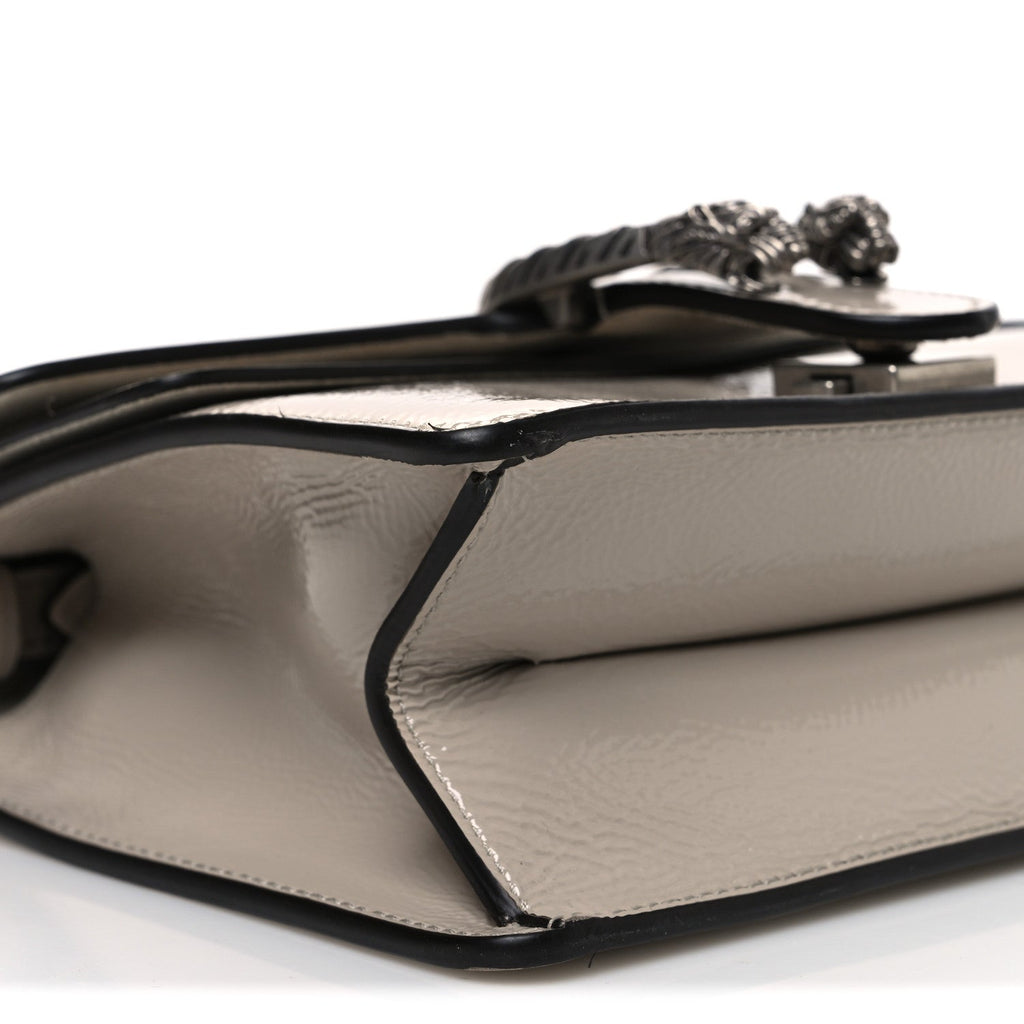 Crinkled Patent Small Dionysus Top Handle Bag Sphinx