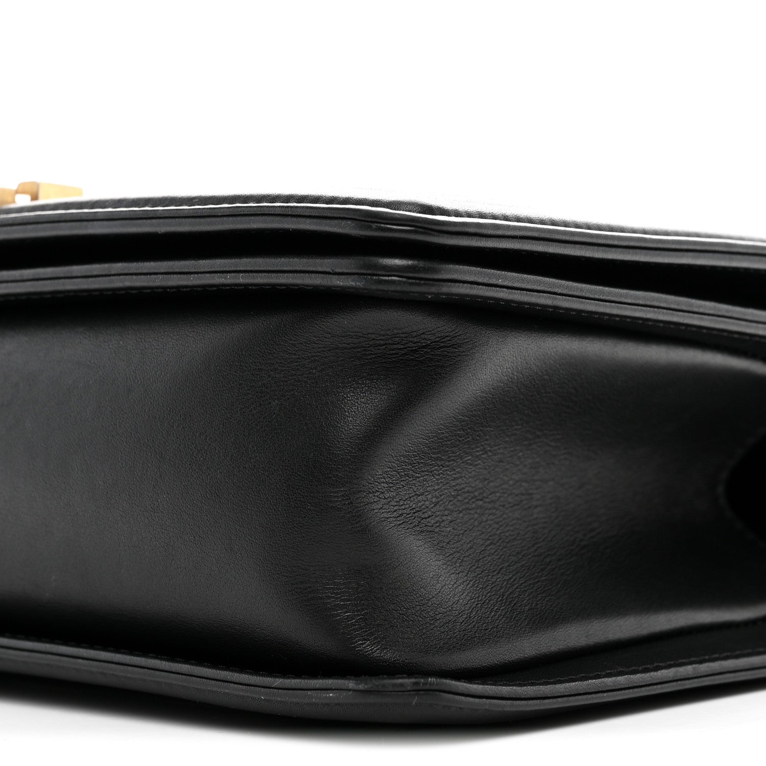 Lambskin Quilted Medium Boy Flap Black
