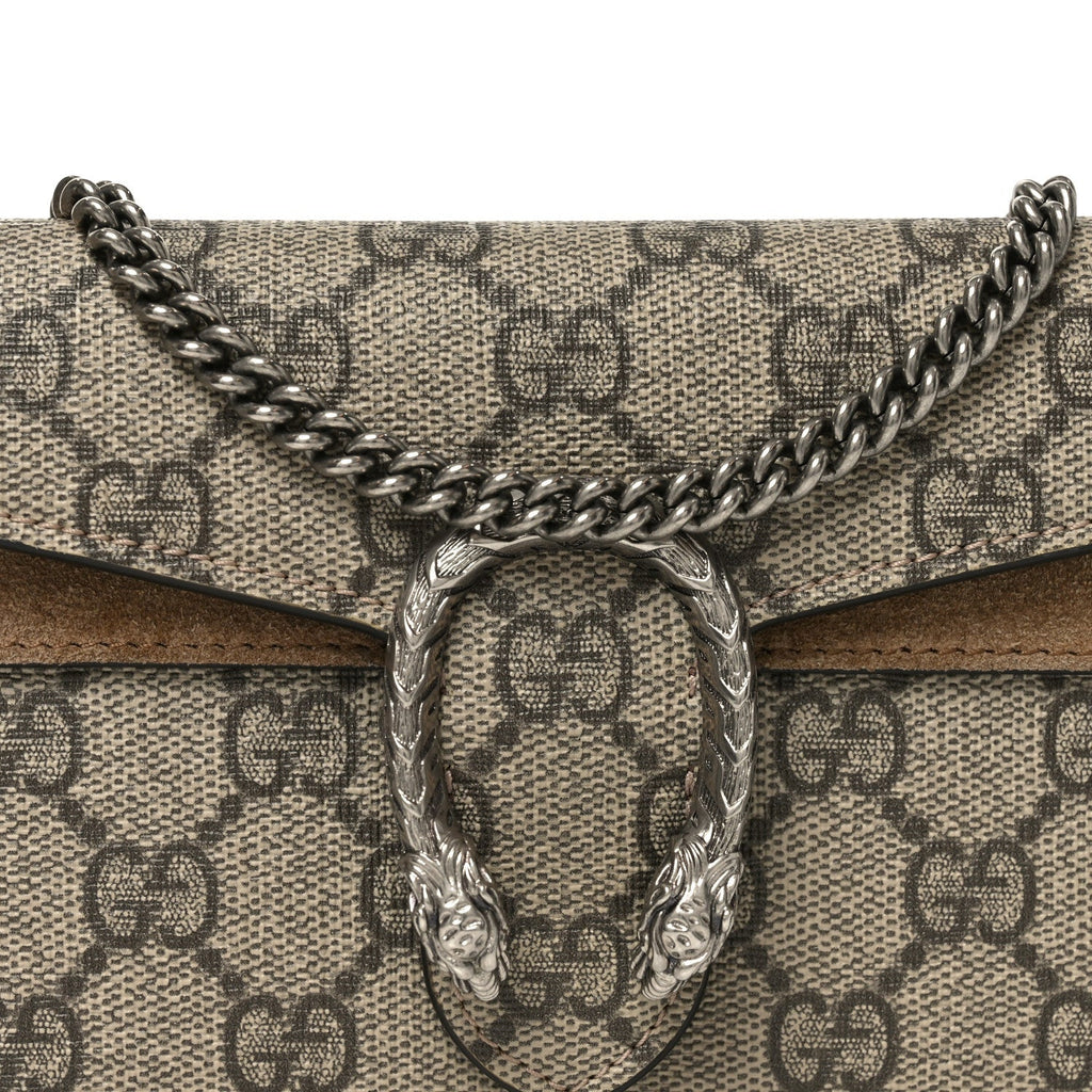 GG Supreme Monogram Super Mini Dionysus Shoulder Bag Taupe