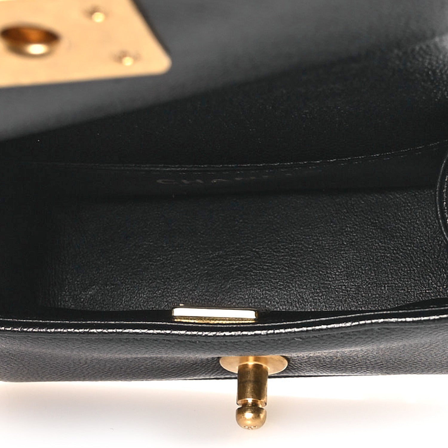 Caviar Quilted Mini Boy Flap Black