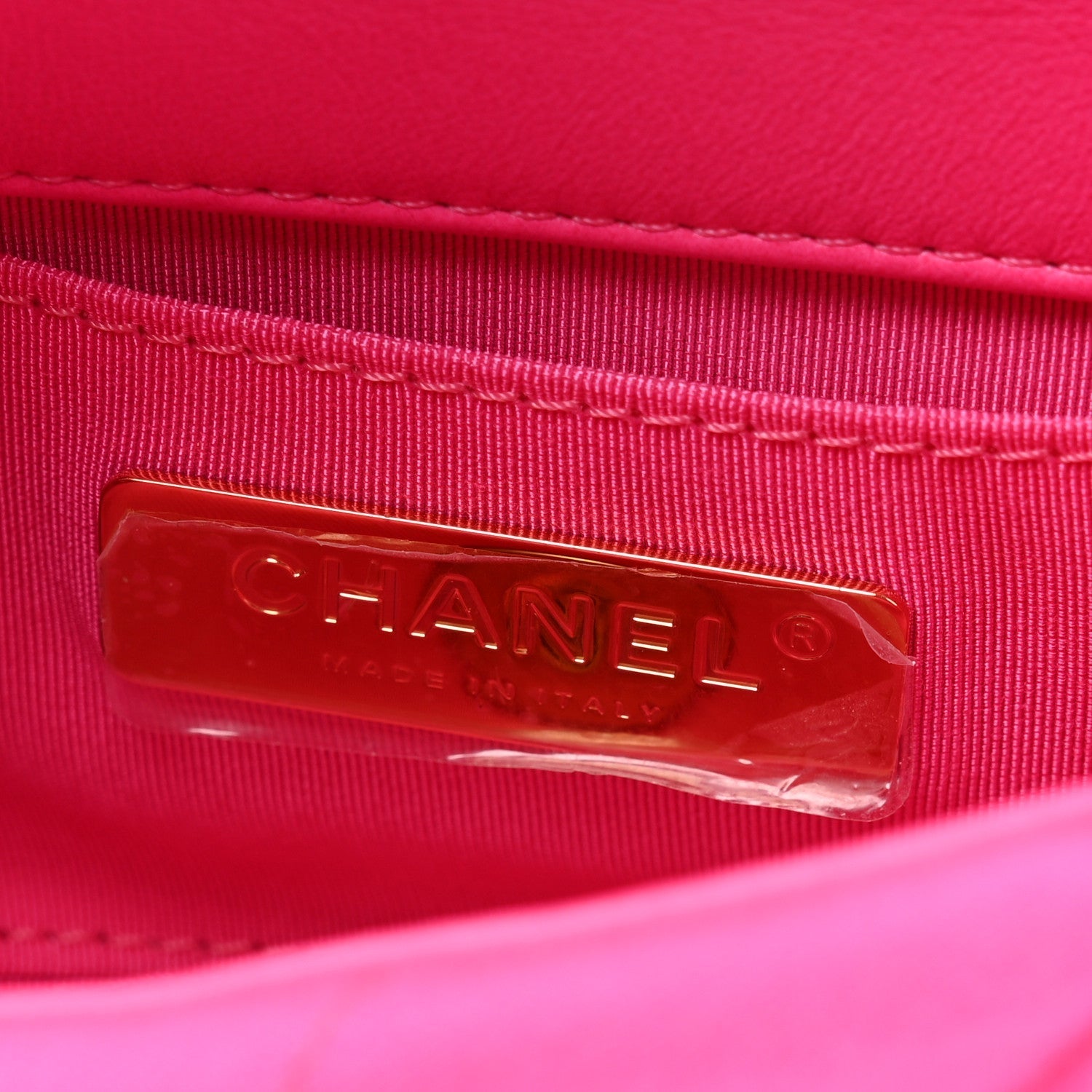 Jersey Quilted Chanel 19 Waist Bag Pink