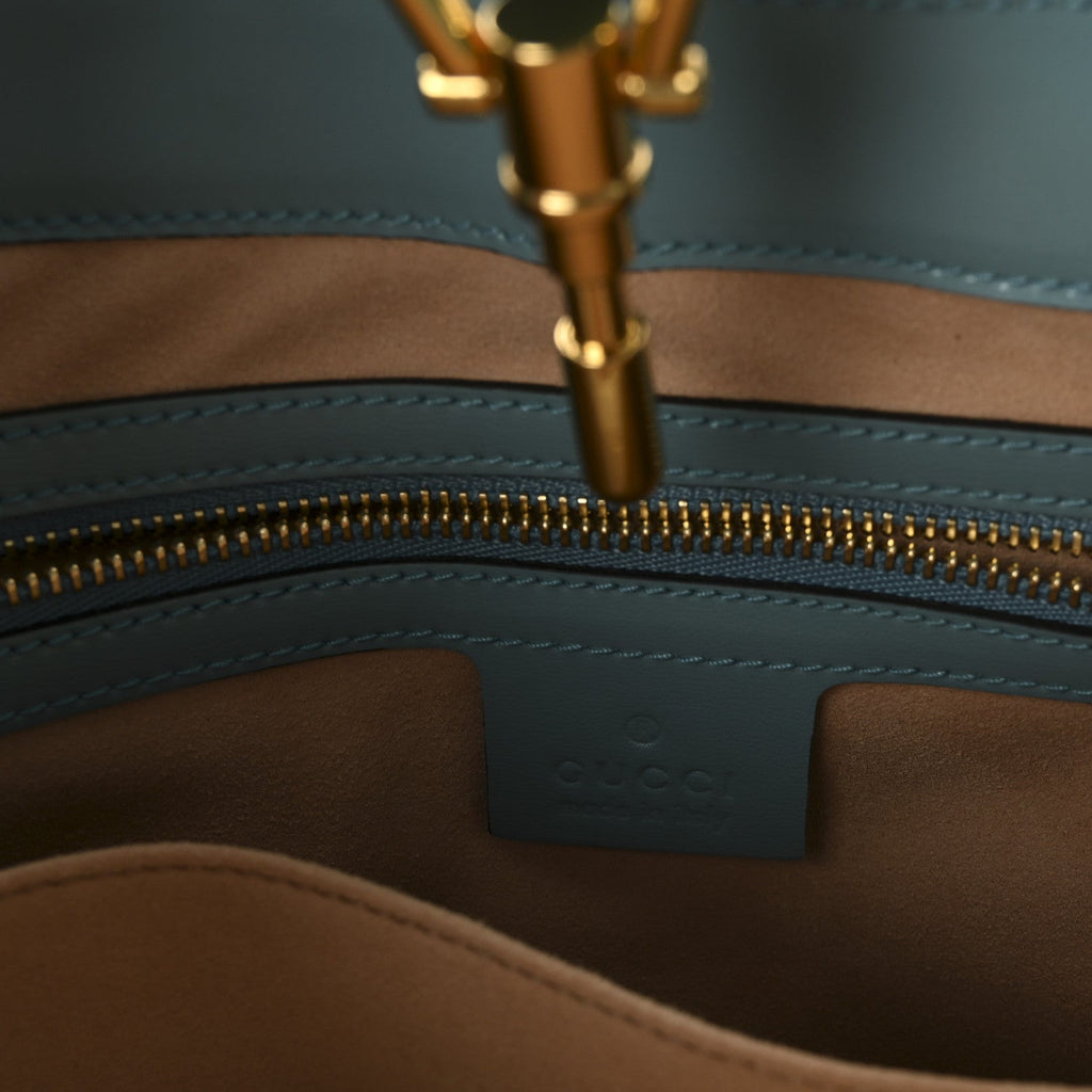 Boarded Dyana Lux Calfskin Small Jackie 1961 Hobo Dusty Azure