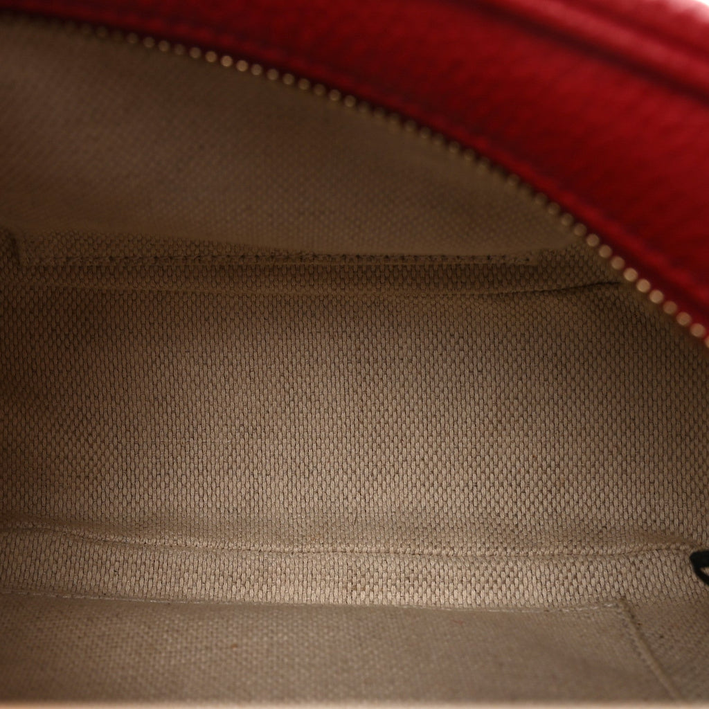 Pebbled Calfskin Small Soho Disco Bag Tabasco Red