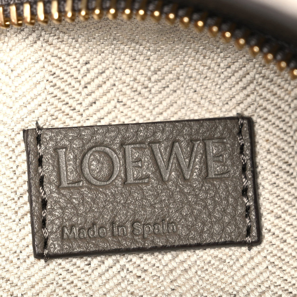 Soft Grained Small Puzzle Edge Bag Taupe