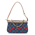 LV X TM Monogram Denim Cerises Pochette Accessories Blue