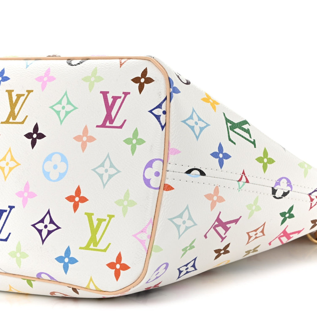 LV X TM Monogram Multicolor Neverfull MM White