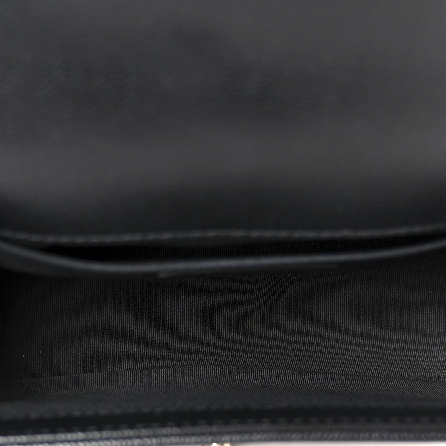 Caviar Quilted Small Boy Flap Black