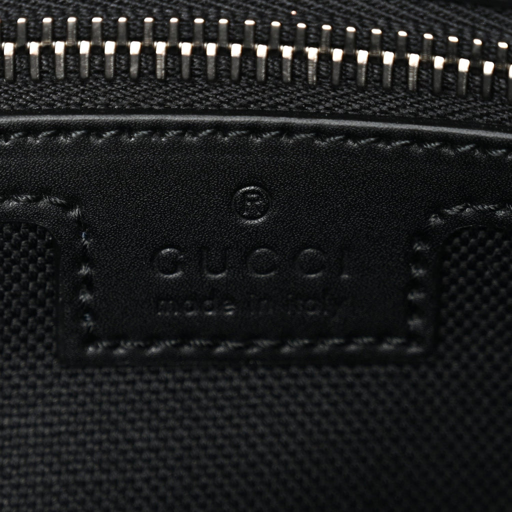 Soft GG Supreme Monogram Web Belt Bag Black Grey