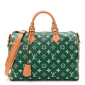Calfskin Monogram Speedy P9 Bandouliere 40 Green