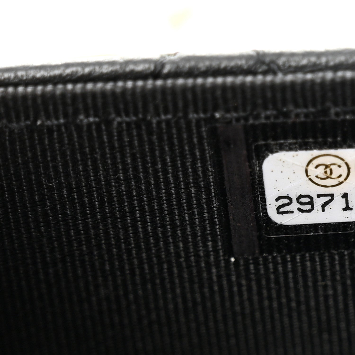 Lambskin Quilted Wallet On Chain WOC Black