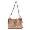 Metallic Caviar Quilted Small Chanel 25 Handbag Copper