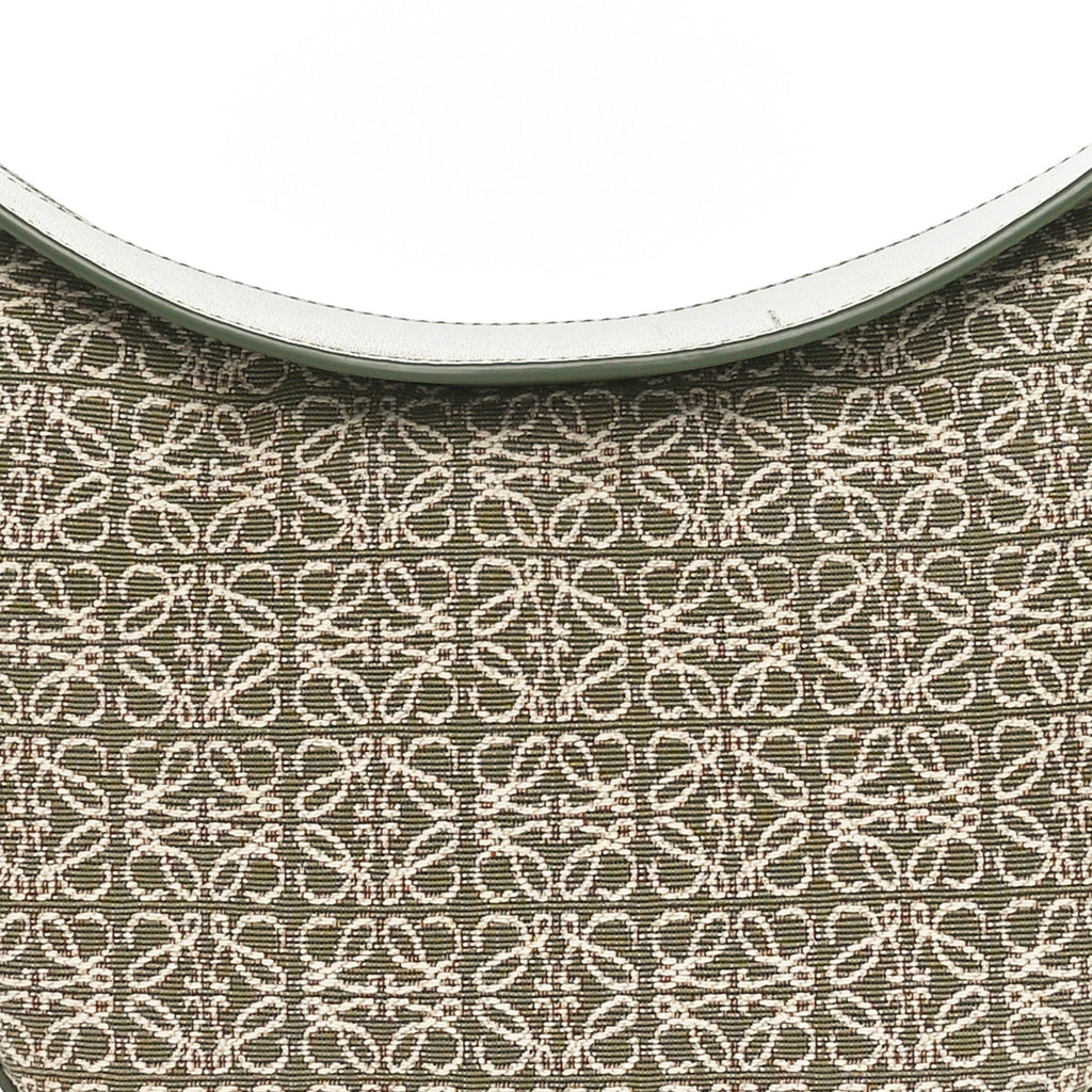 Jacquard Anagram Calfskin Luna Bag Avocado