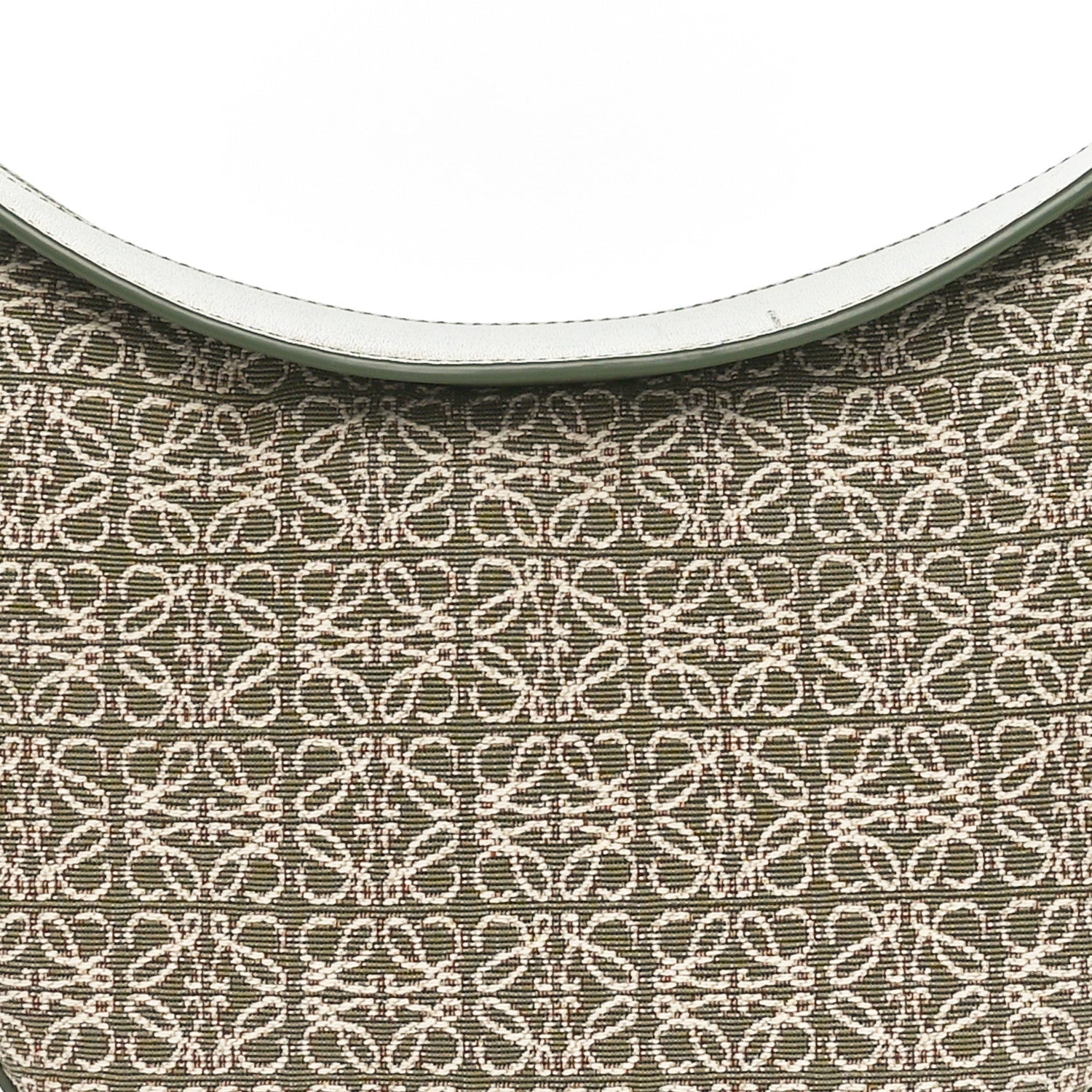 Jacquard Anagram Calfskin Luna Bag Avocado