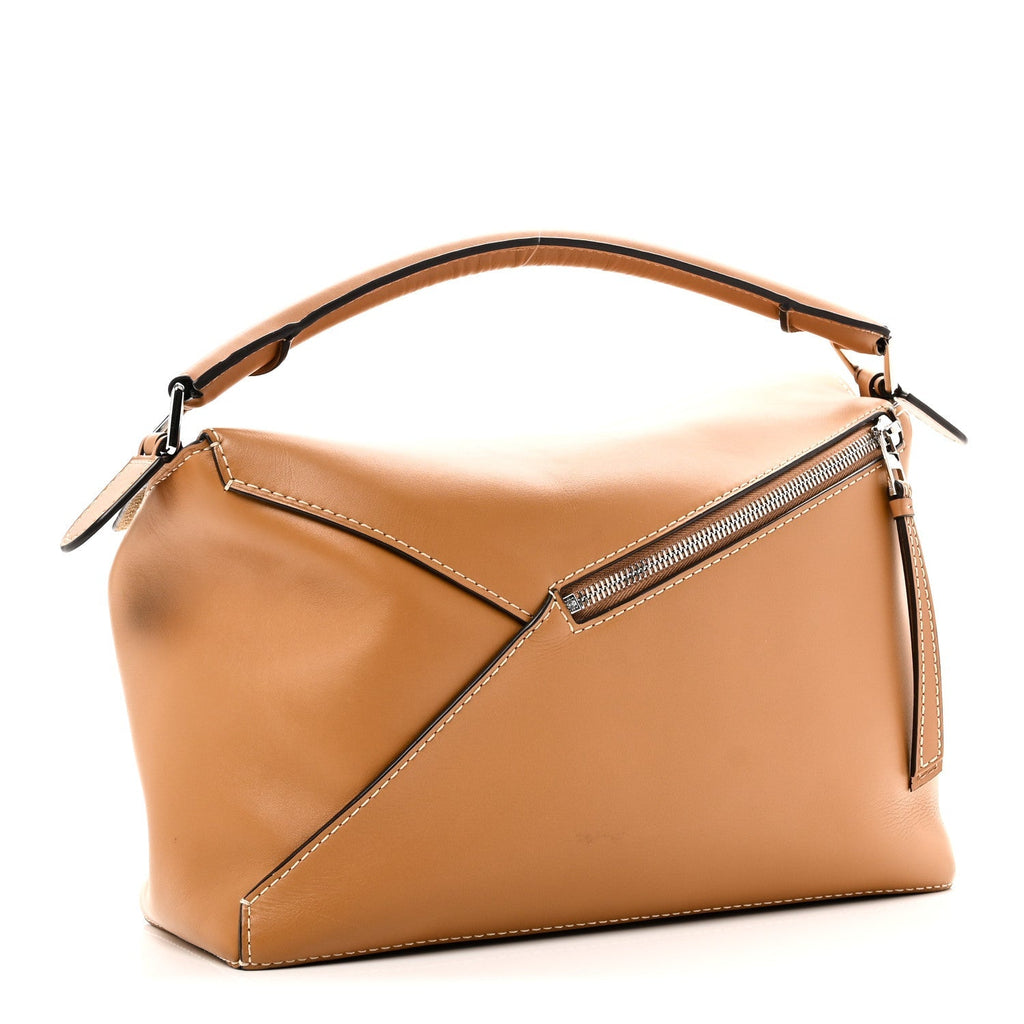 Calfskin Large Puzzle Bag Warm Desert