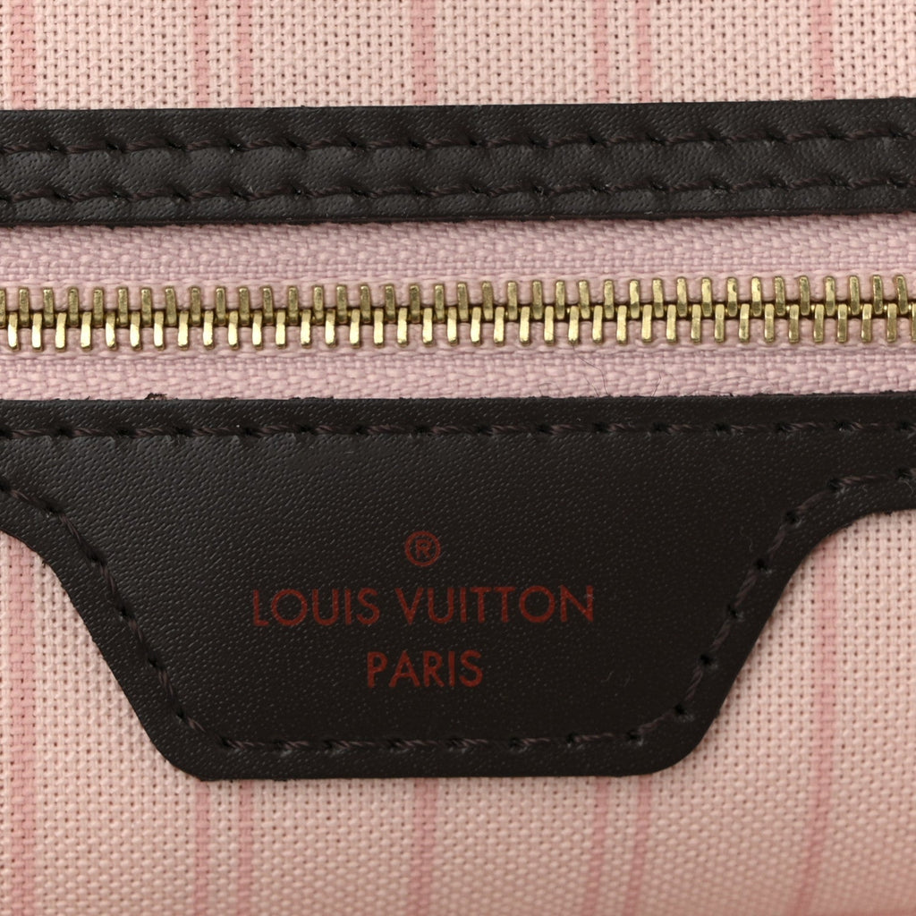 Damier Ebene Neo Neverfull MM Rose Ballerine