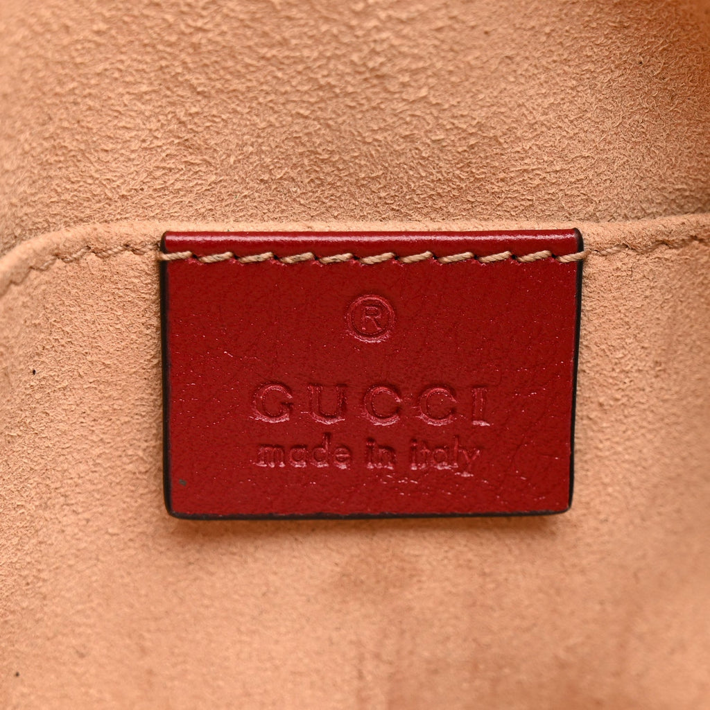 Azalea Calfskin Matelasse Diagonal Torchon GG Marmont Belt Bag 85 34 Black Romantic Cerise