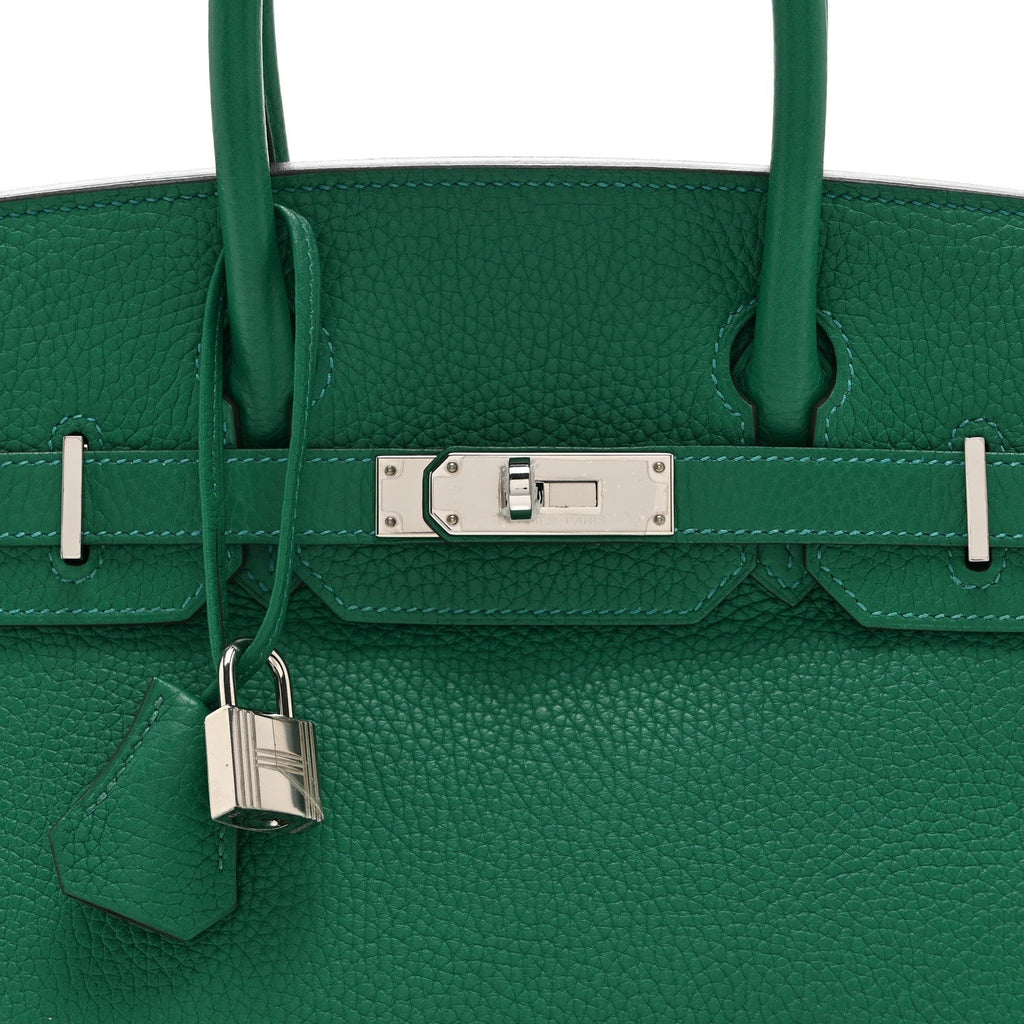 Togo Verso Birkin 30 Vert Vertigo Vert Fonce