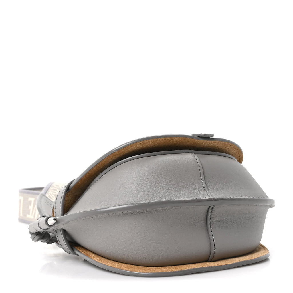 Calfskin Jacquard Mini Gate Crossbody Bag Onyx Blue