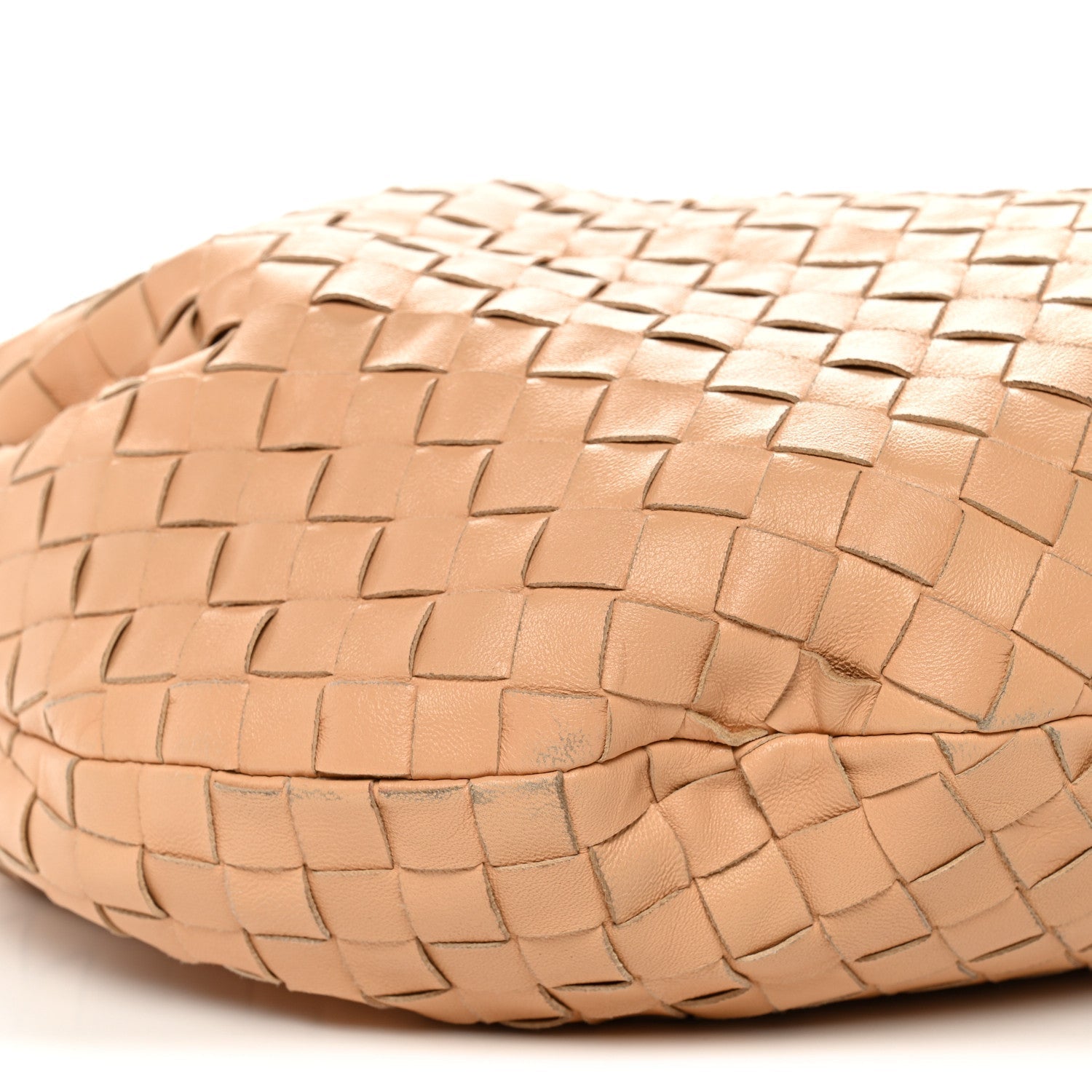 Nappa Intrecciato Small Jodie Hobo Almond