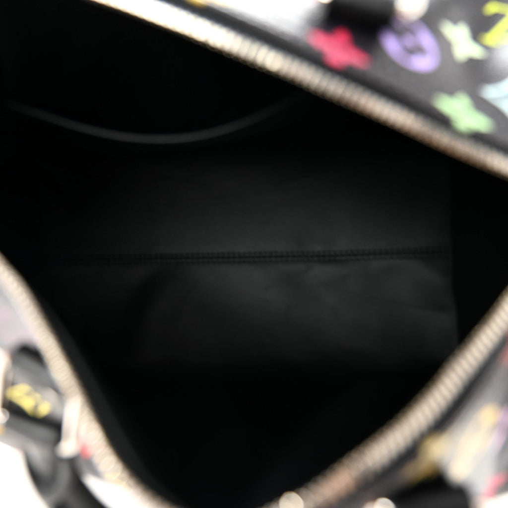 LV X TM Monogram Multicolor Speedy Soft 30 Black