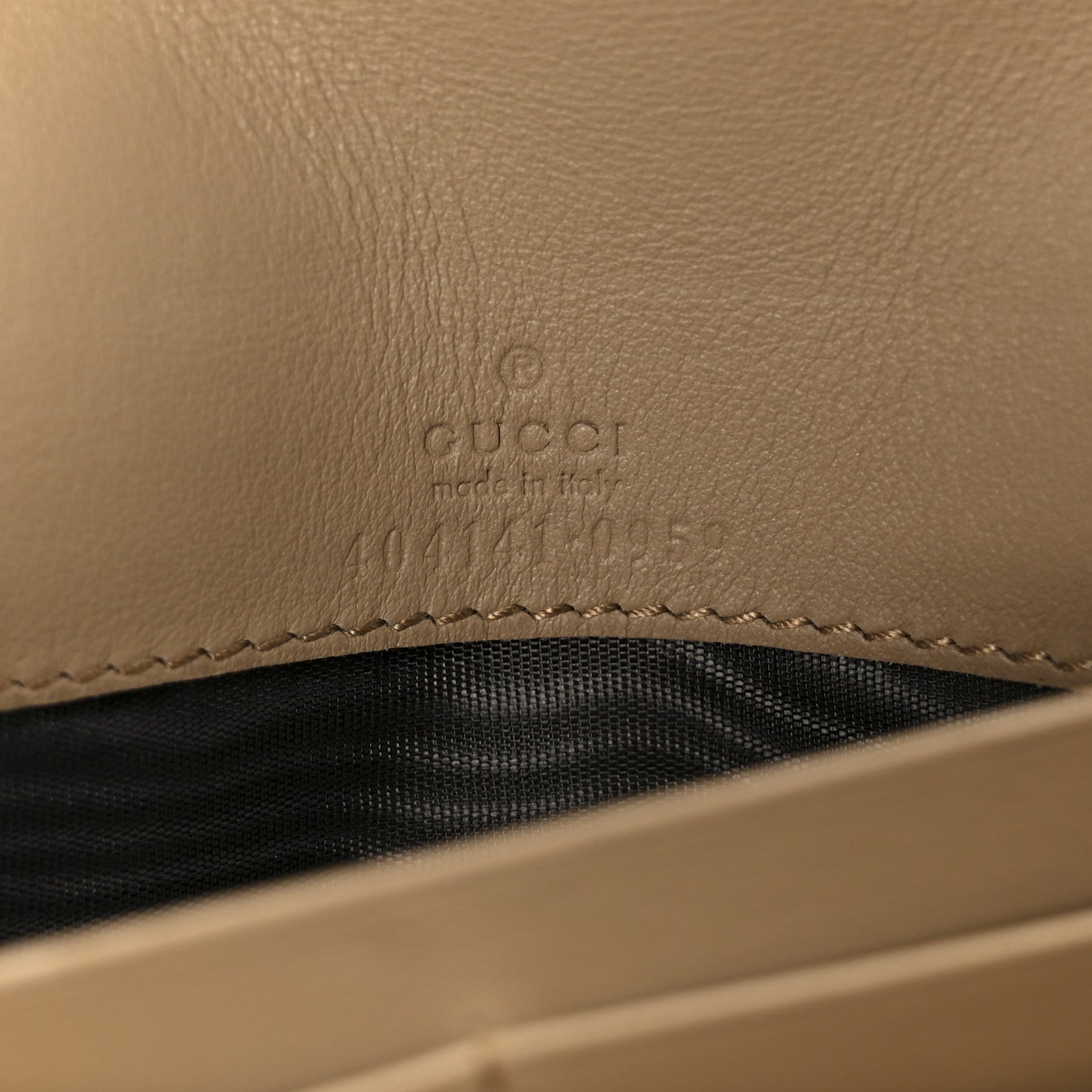 GG Supreme Monogram Dionysus Chain Clutch Wallet Beige Taupe