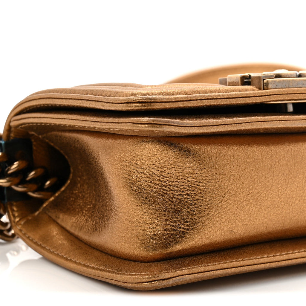 Galuchat Stingray Mini Boy Flap Gold