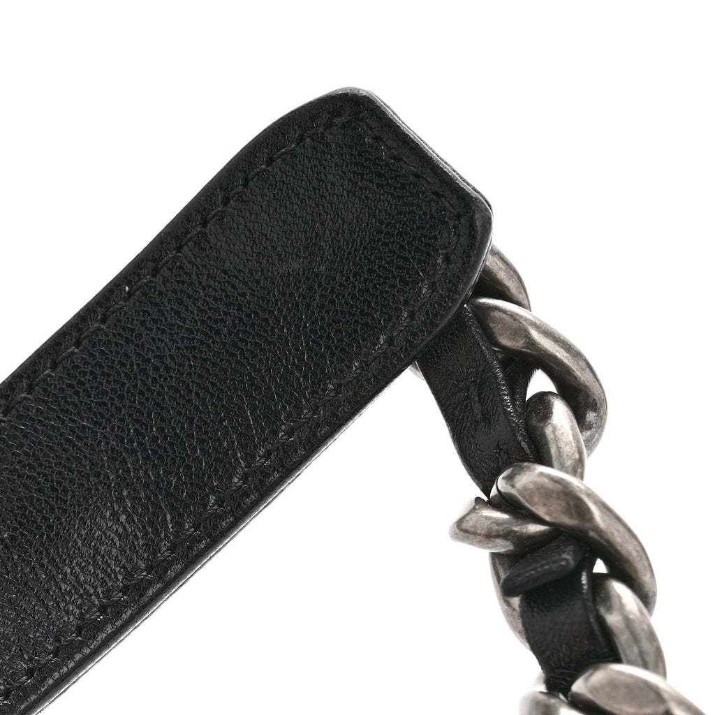 Goatskin Quilted Medium Chanel 19 Flap Black