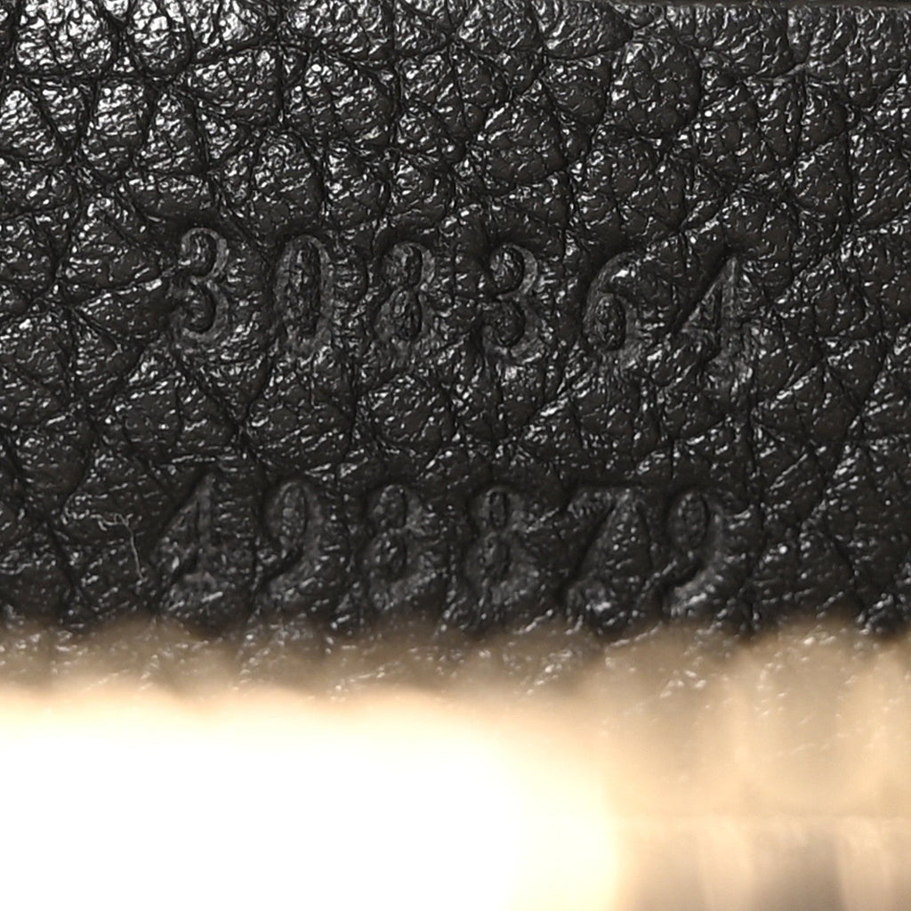 Pebbled Calfskin Small Soho Disco Bag Black