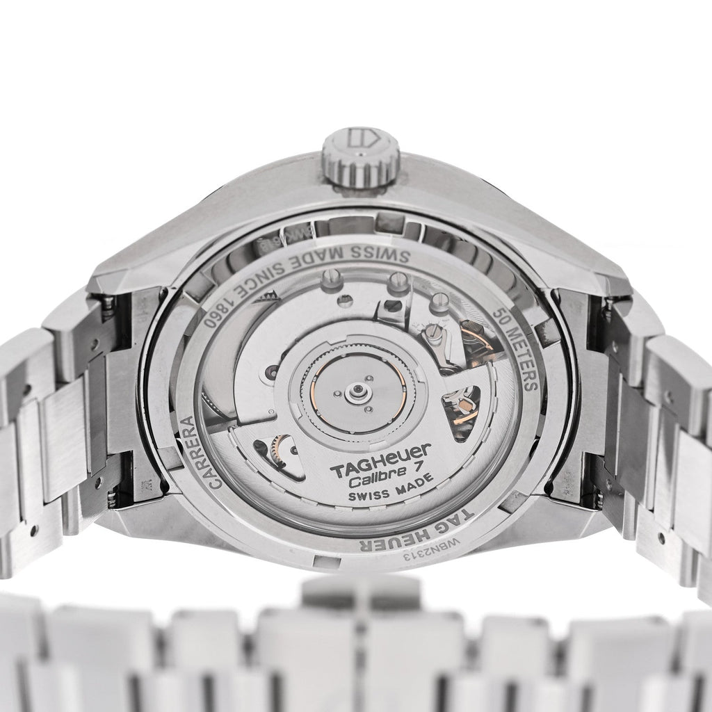 Stainless Steel 36mm Carrera Date Automatic Watch Pink WBN2313