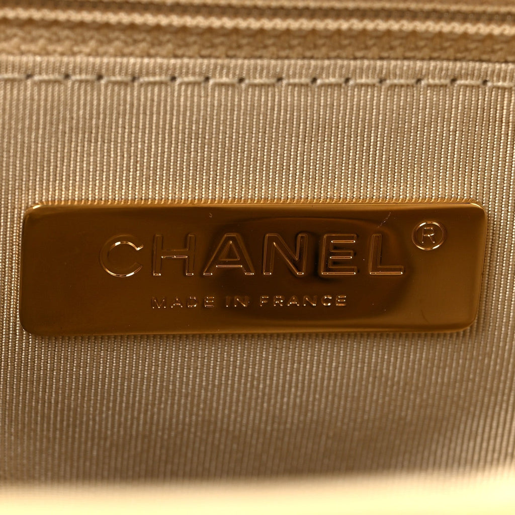 Lambskin Quilted Medium Chanel 19 Flap Yellow